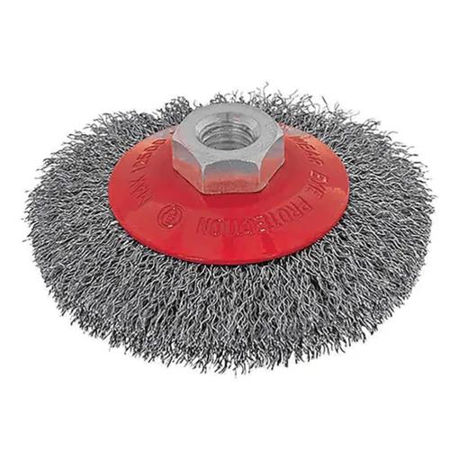 ITM Crimp Wire Bevel Brush Stainless Steel 100mm