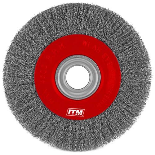 ITM Crimp Wire Wheel Brush Stainless Steel 200 X 20mm