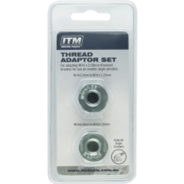 Itm Arbor Thread Adaptors - 2Pk