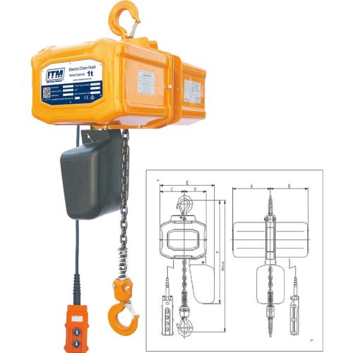 ITM 240V Electric Hoist-500kg-6 Meter Lift