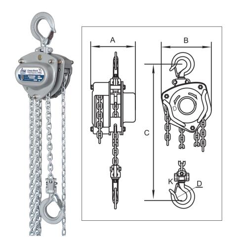 ITM Chain Block-Mini-250 kg-2 Meter Lift