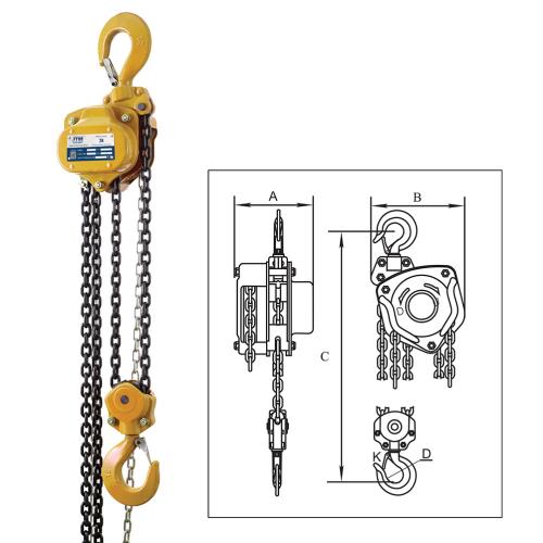 ITM Chain Block-Heavy Duty-3 Ton-3 Meter Lift