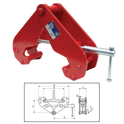 ITM Beam Clamp-5 Ton-320mm Beam Width