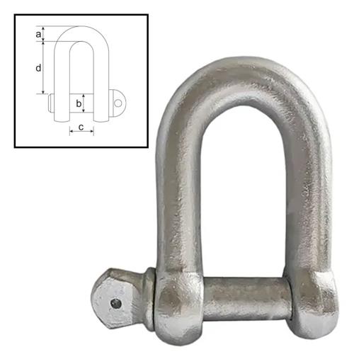 ITM Dee Shackle, Commercial Galvanised, 22mm Body