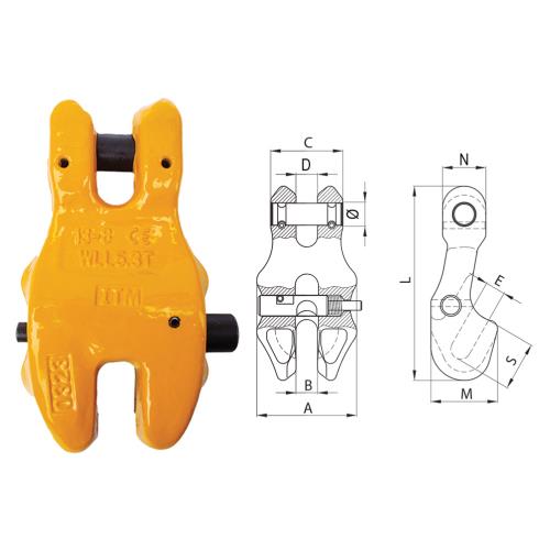 ITM G80 Clevis Clutch Locking Clutch-13mm Chain