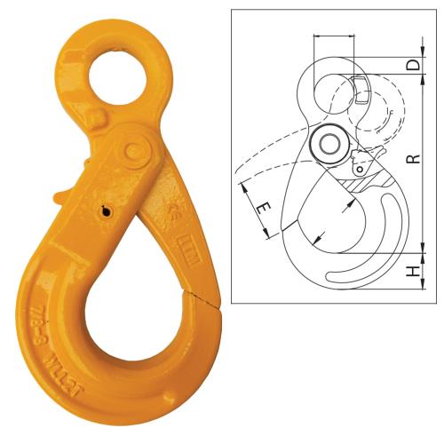 ITM G80 Eye Self Locking Hook-10mm Chain