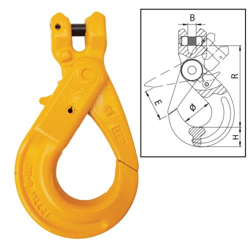 ITM G80 Clevis Self Locking Hook-26mm Chain