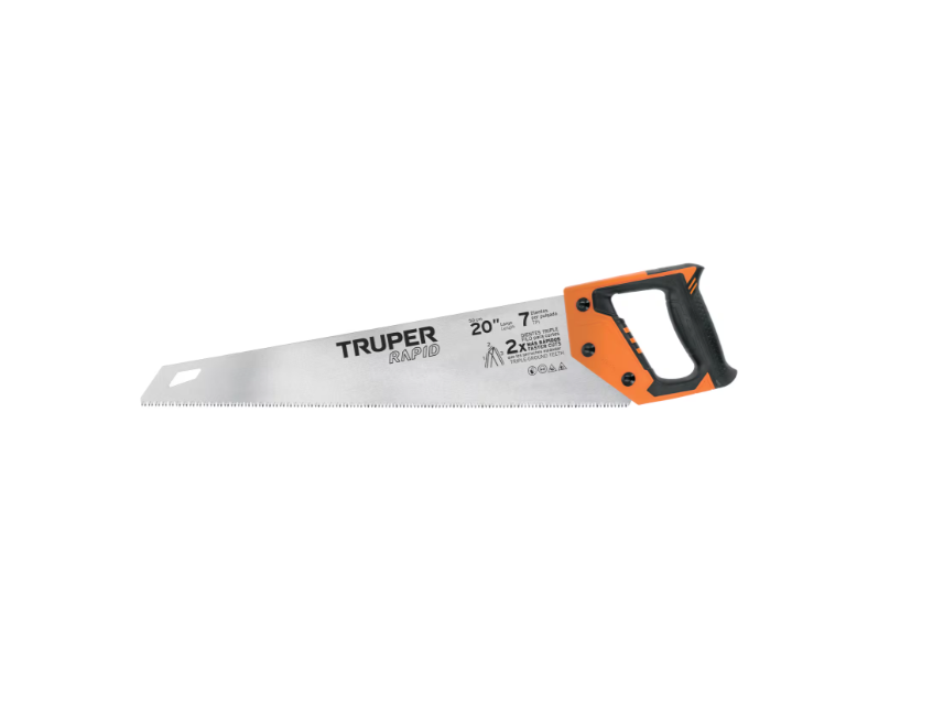 Truper Hand Saw Rapid Cut 7 point 500mm 101869