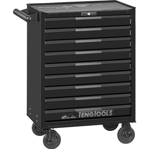 Teng Pro35 26in Roller Cabinet 9 Drawers Black