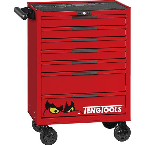 Teng Pro35 26in Roller Cabinet 7 Drawers Red