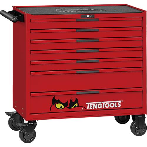 Teng Pro35 37in Roller Cabinet 7 Drawers Red