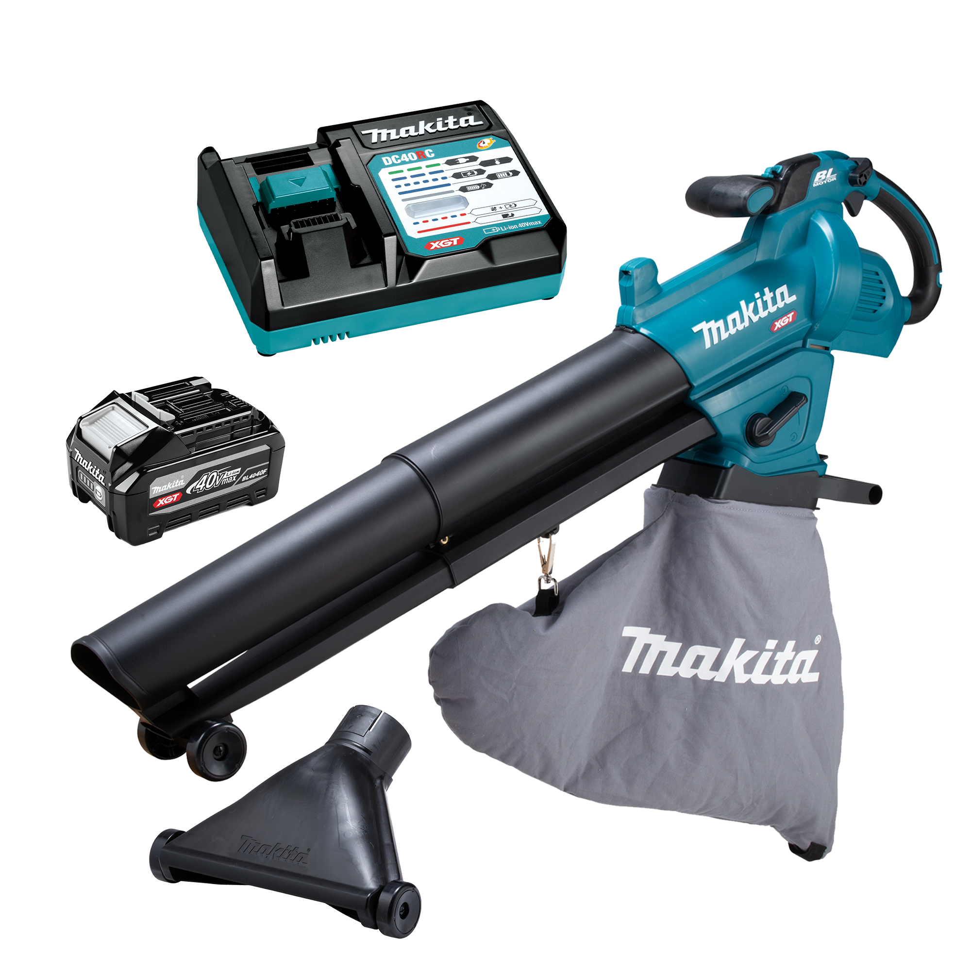 Makita 40Vmax XGT Brushless Blower Vacuum Tabless 4.0Ah Kit