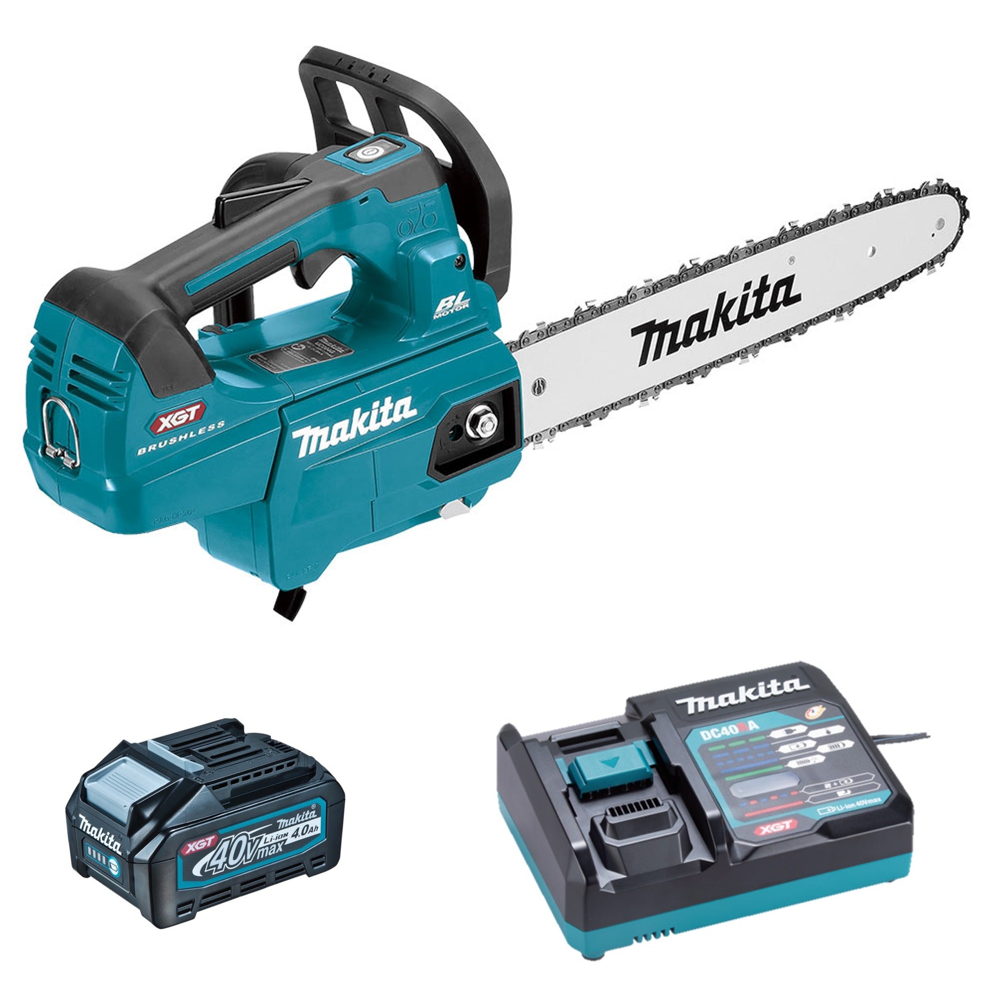 Makita 40Vmax XGT Brushless 35cm 14 inch Top Handle Chainsaw Kit