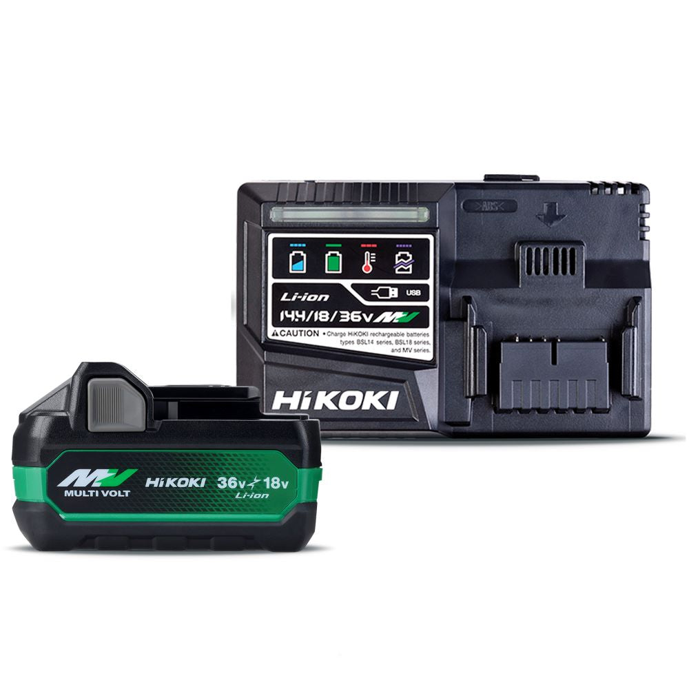 Hikoki 1080W MULTI VOLT Battery and Rapid Charger Kit 2.5Ah / 5.0Ah