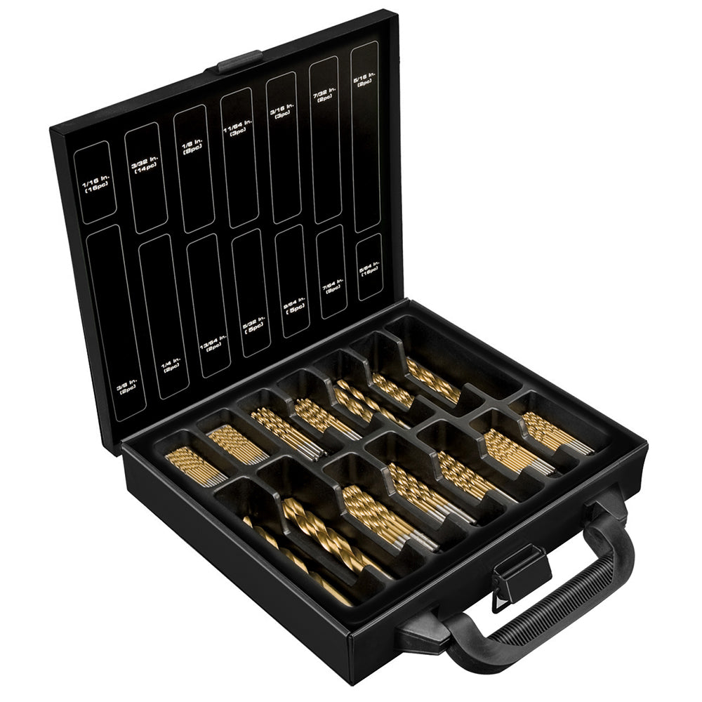 Powerbuilt 88Pc Titanium Coated Drill Bit Set