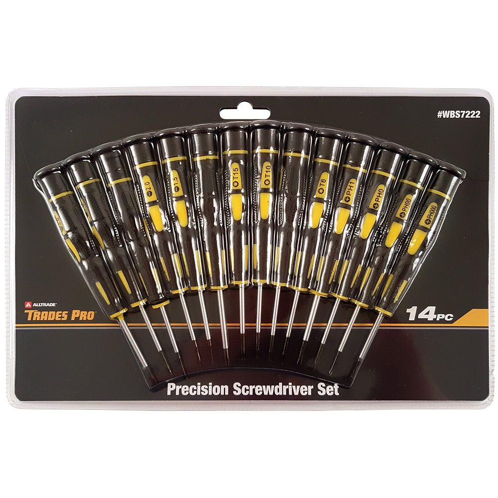 Trades Pro Precision Screwdriver Set 14Pc