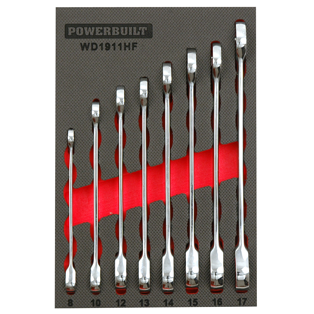 Powerbuilt Reversible Gear Spanner Tray 9Pc