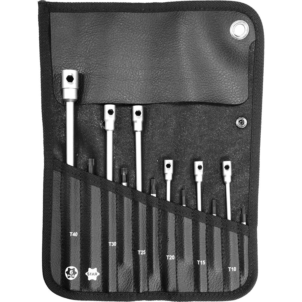 Powerbuilt 6Pc Star/Torx Key 3-Way Wrench Set