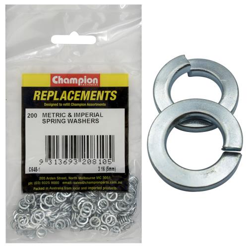 Champion 9/16In Flat Section Spring Washer - 50Pk