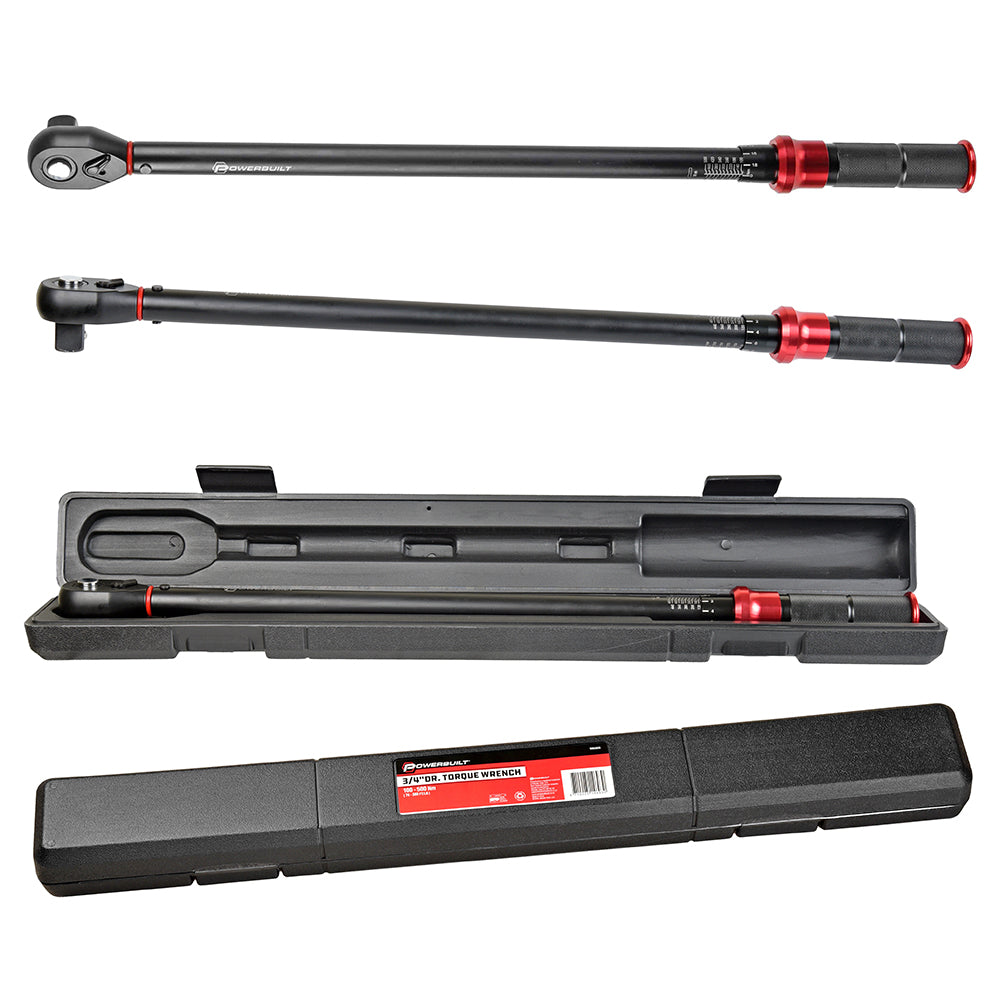 Powerbuilt 3/4" DR 100-500 N.M TORQUE WRENCH
