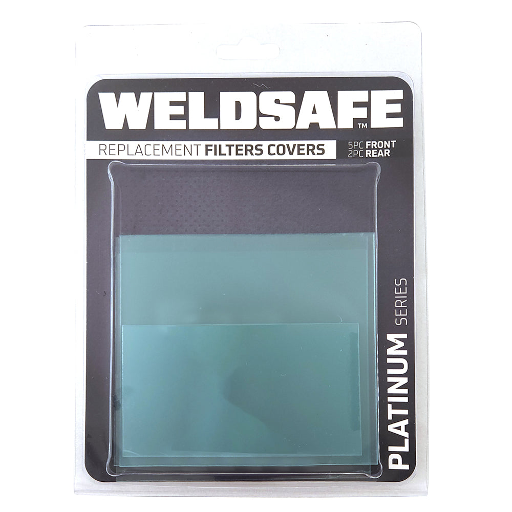 Powerbuilt Welding Helmet Replacement Filter Covers Set - Platinum