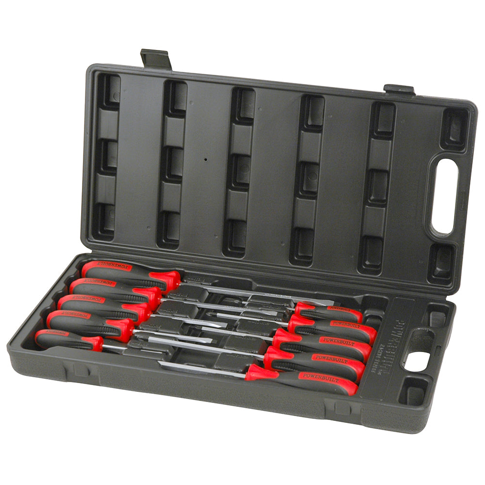 Powerbuilt Racing Screwdriver Set 10Pc