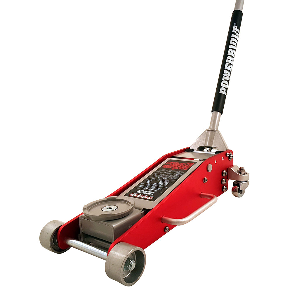 Powerbuilt 2.2 Ton / 2000Kg Low Profile Garage Jack (Steel/Aluminium)