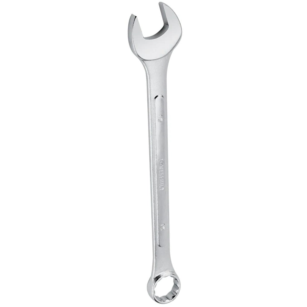 Powerbuilt 1/2in Ring And Open End Spanner - Fully Polished - Series 1