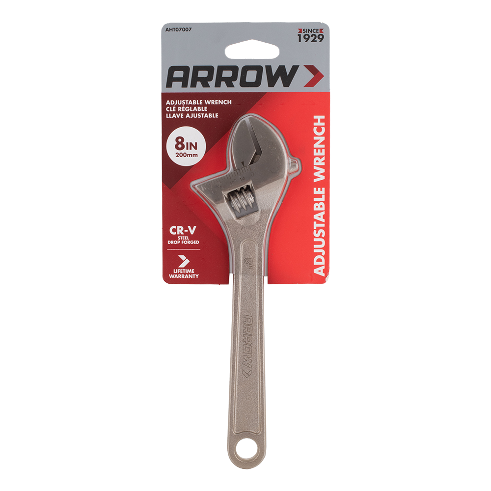 ARROW Adjustable Wrench (200mm x 28mm CAP)
