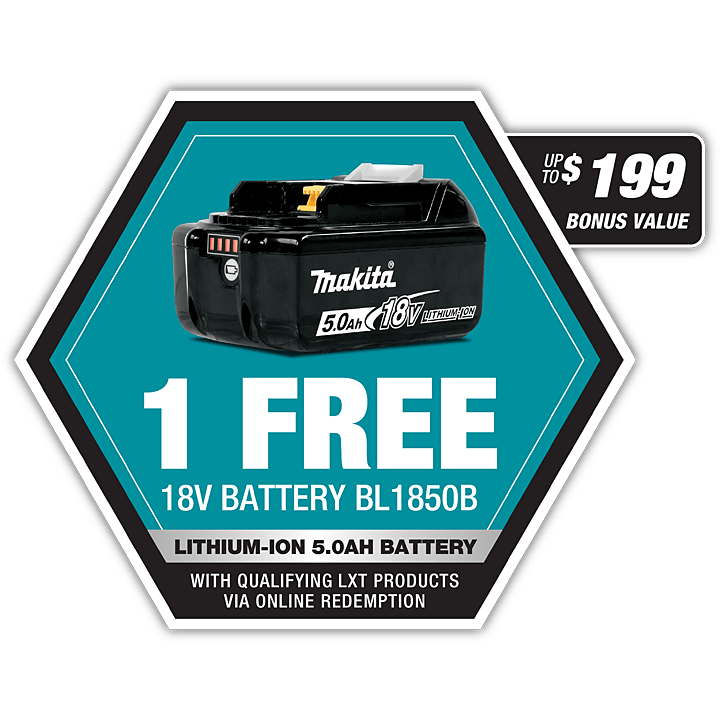 Makita DUX18Z, EM409MP, 1x 5.0Ah battery, standard charger