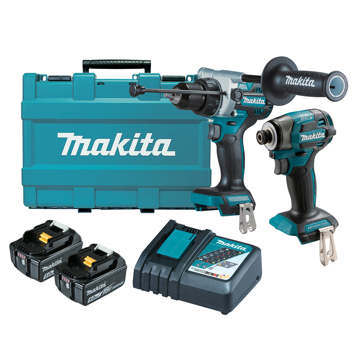 Makita 18V LXT 2PC 2x 5.0Ah Combo Kit