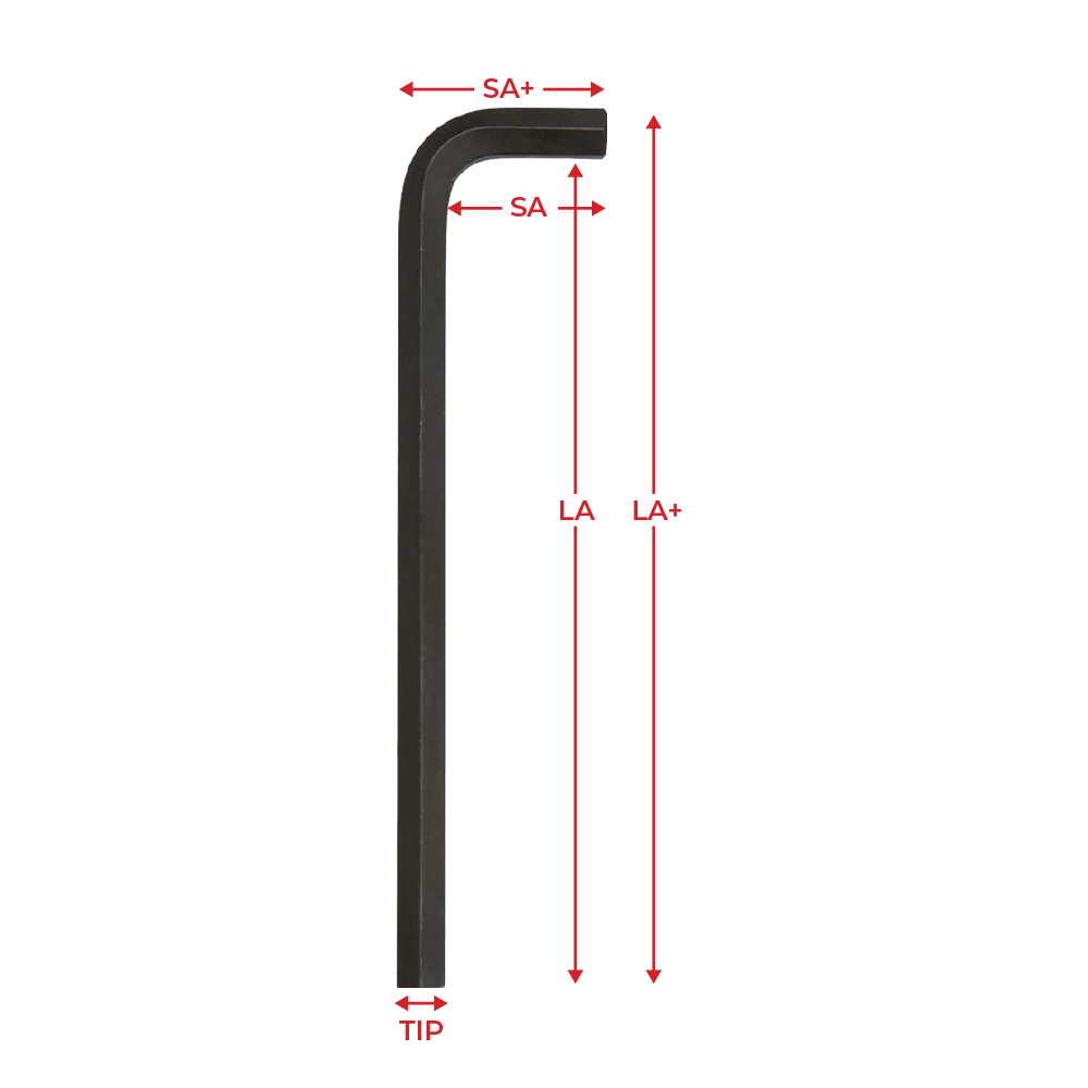 EKLIND 4mm Hex-L Key Long - 104mm x 24mm