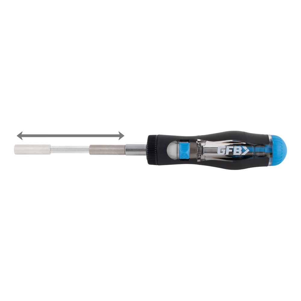 GFB Ratchet Screwdriver with 12pc Insert Bits