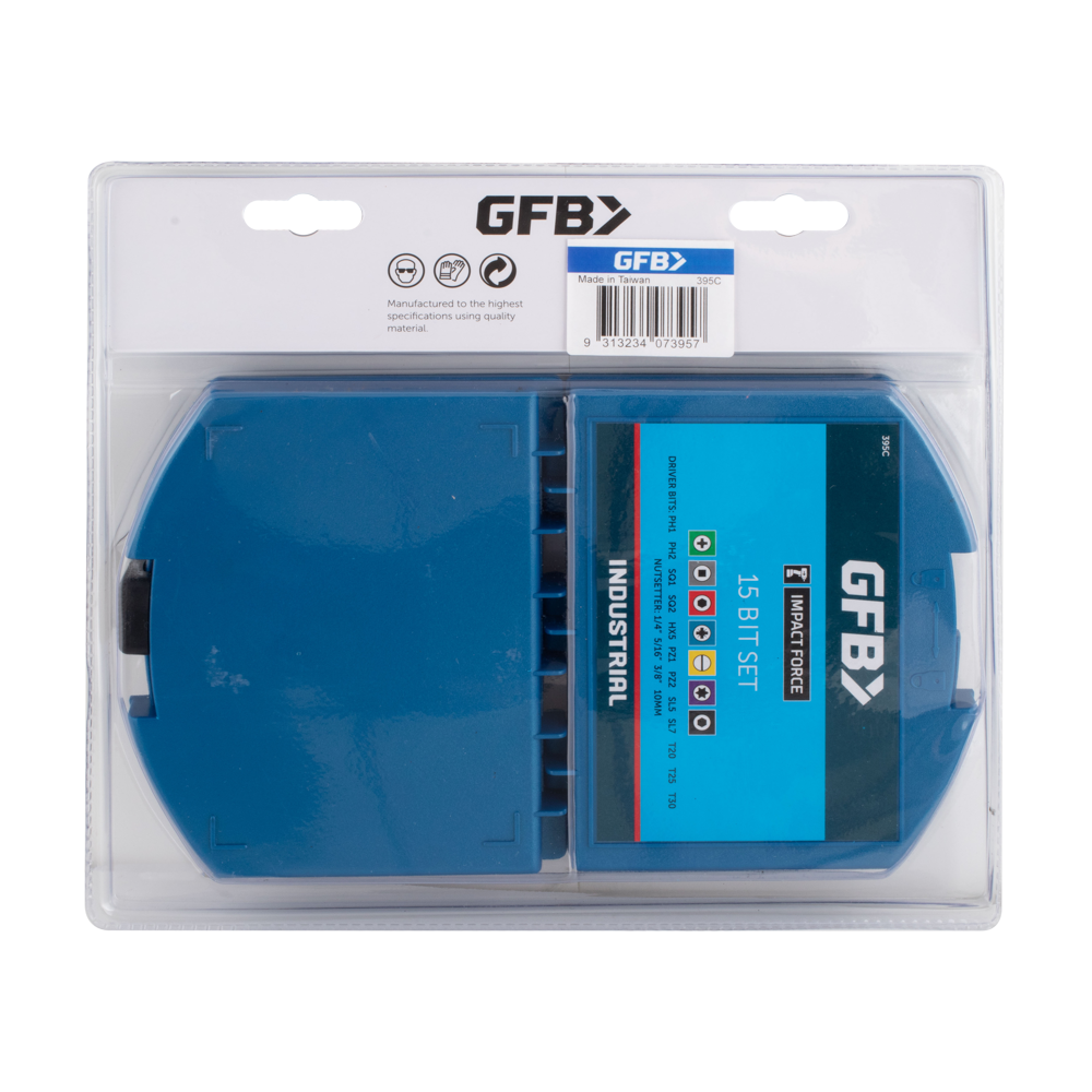 GFB 15pc Screwdriver Bit Set