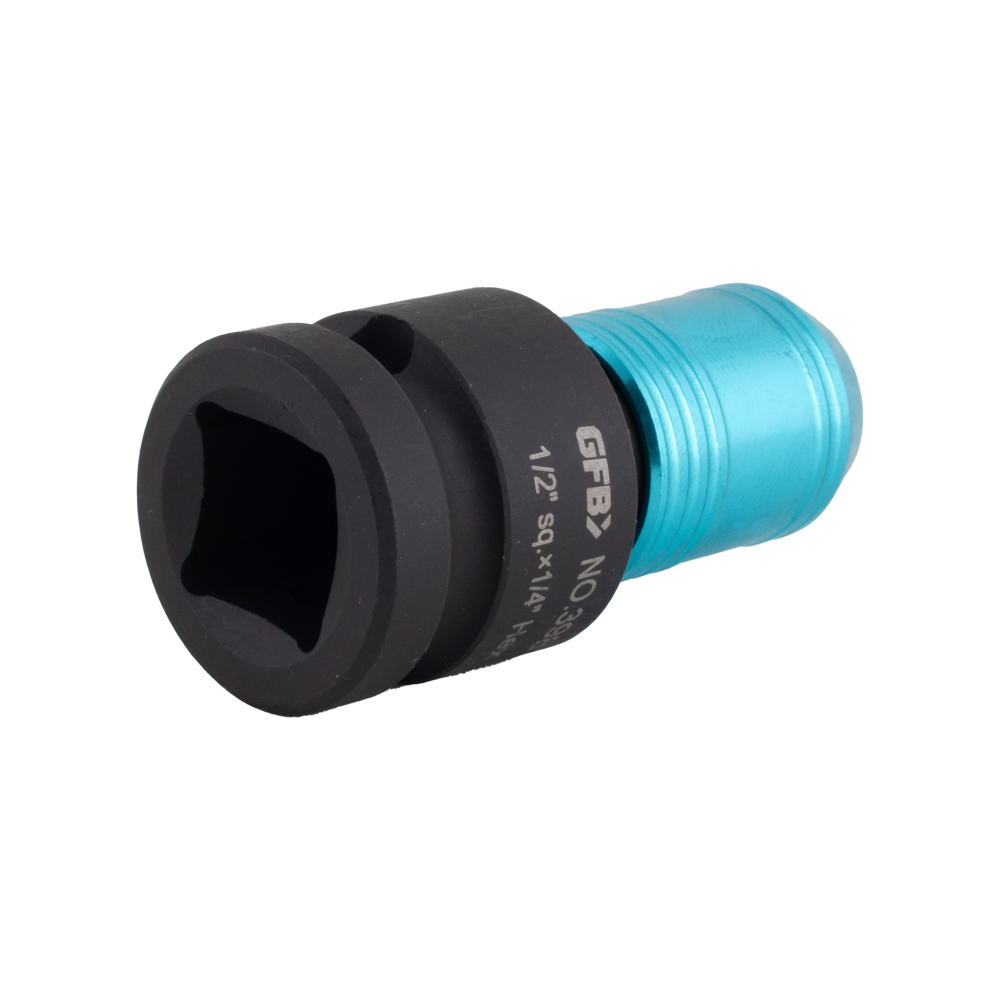GFB 1/2" Square Drive to 1/4" Hex Drive Adaptor