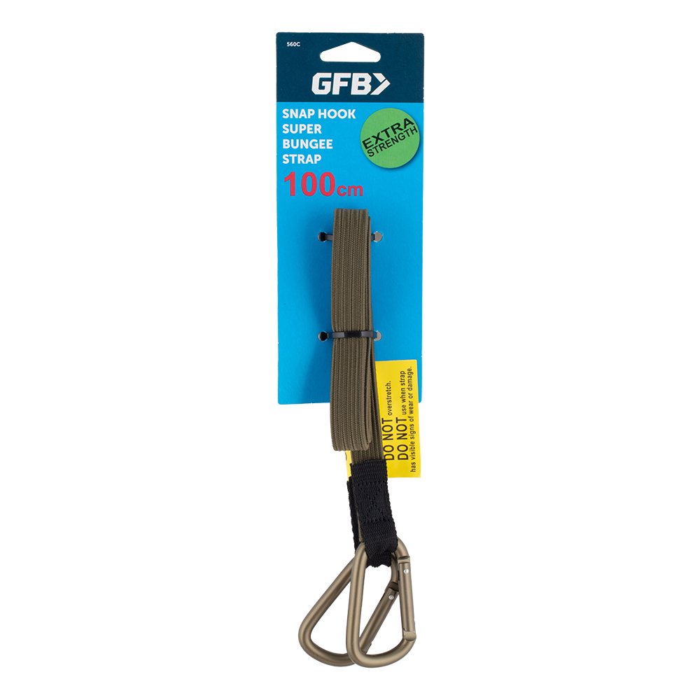 GFB Super Bungee Strap with Carabiner (1000mm x 18mm)