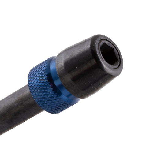 GFB black and blue tool bit on a white background