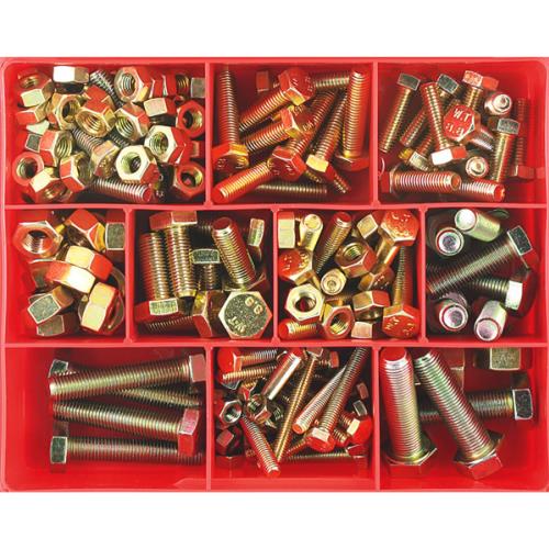 Champion 139Pc mm Set Screw & Nut Assortment Gr8.8 Iso/Fine