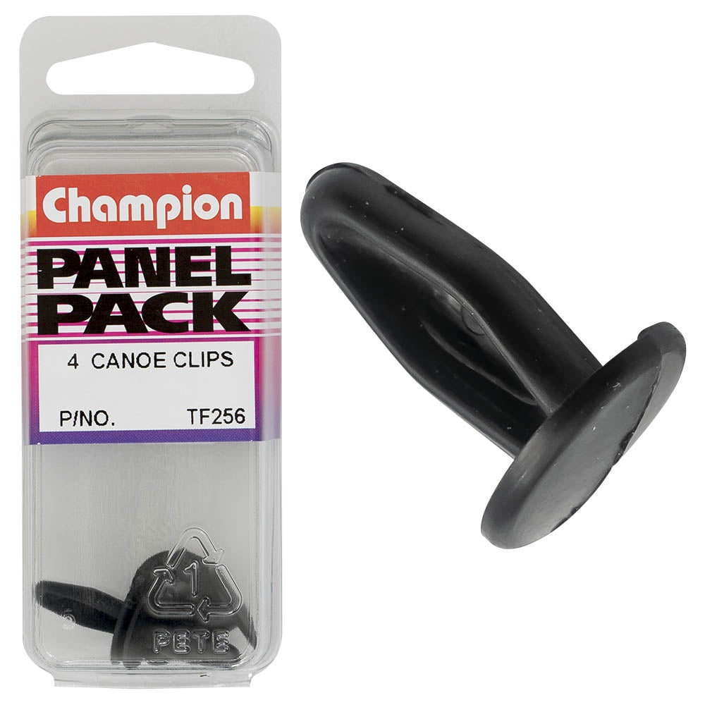 Champion Canoe Clip Black 15mm L 6mm Hole 14mm HD 4pk