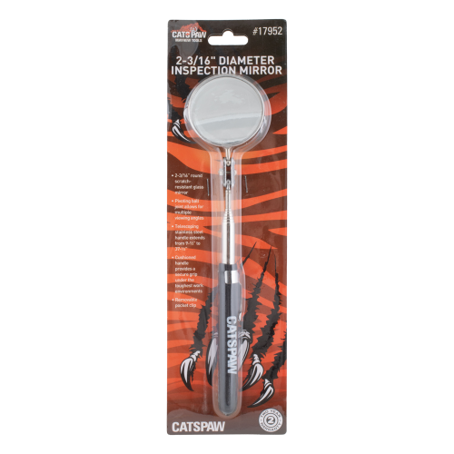 Catspaw 2-3/16" Diameter Inspection Mirror packaging on a white background