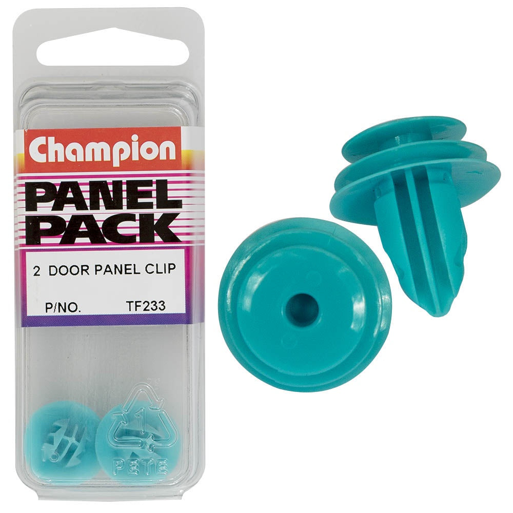 Champion Trim Clip Blue 8.5x9mm Stem Dia 13mm Top HD 2pk