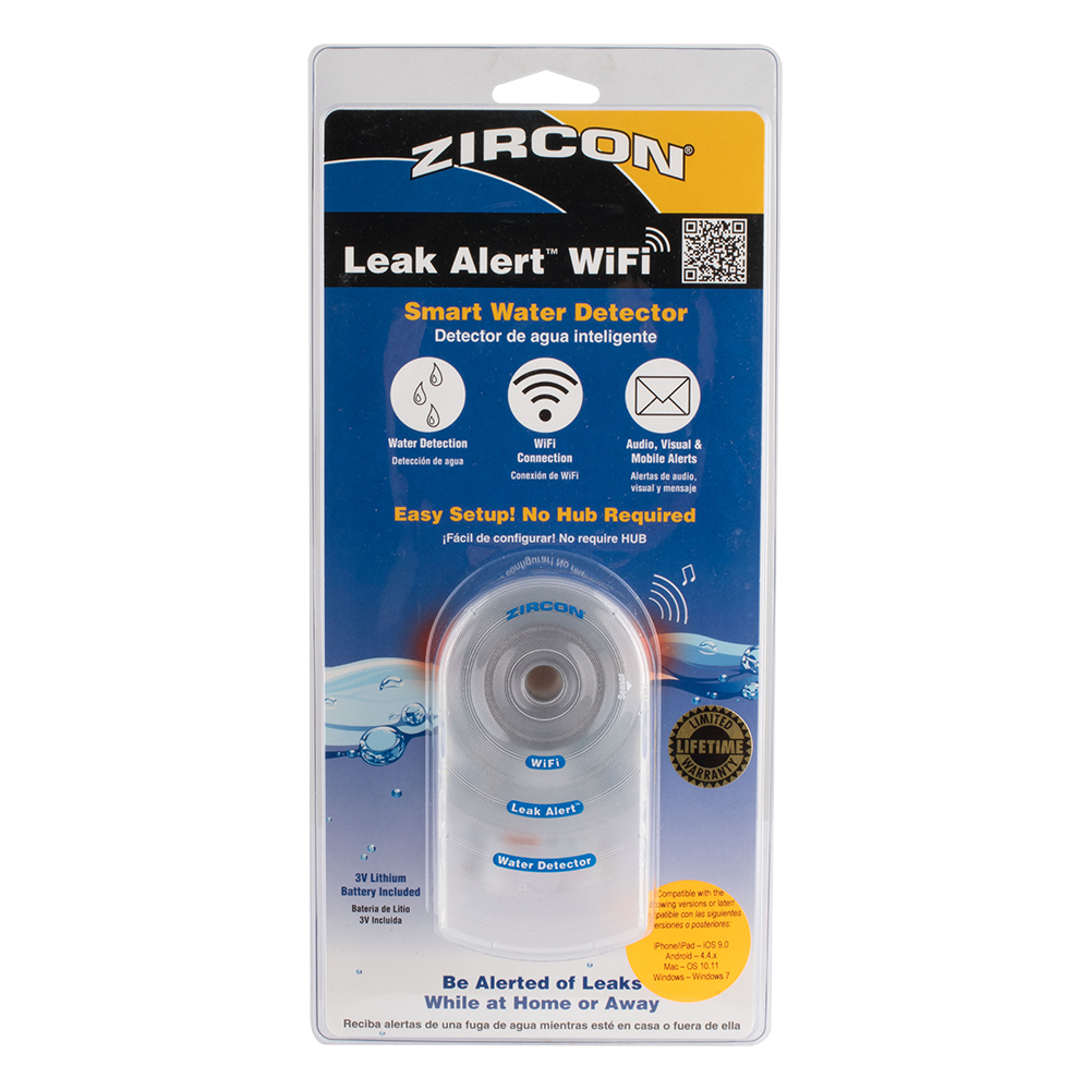 ZIRCON Leak Alert Wifi Electronic Water Detector