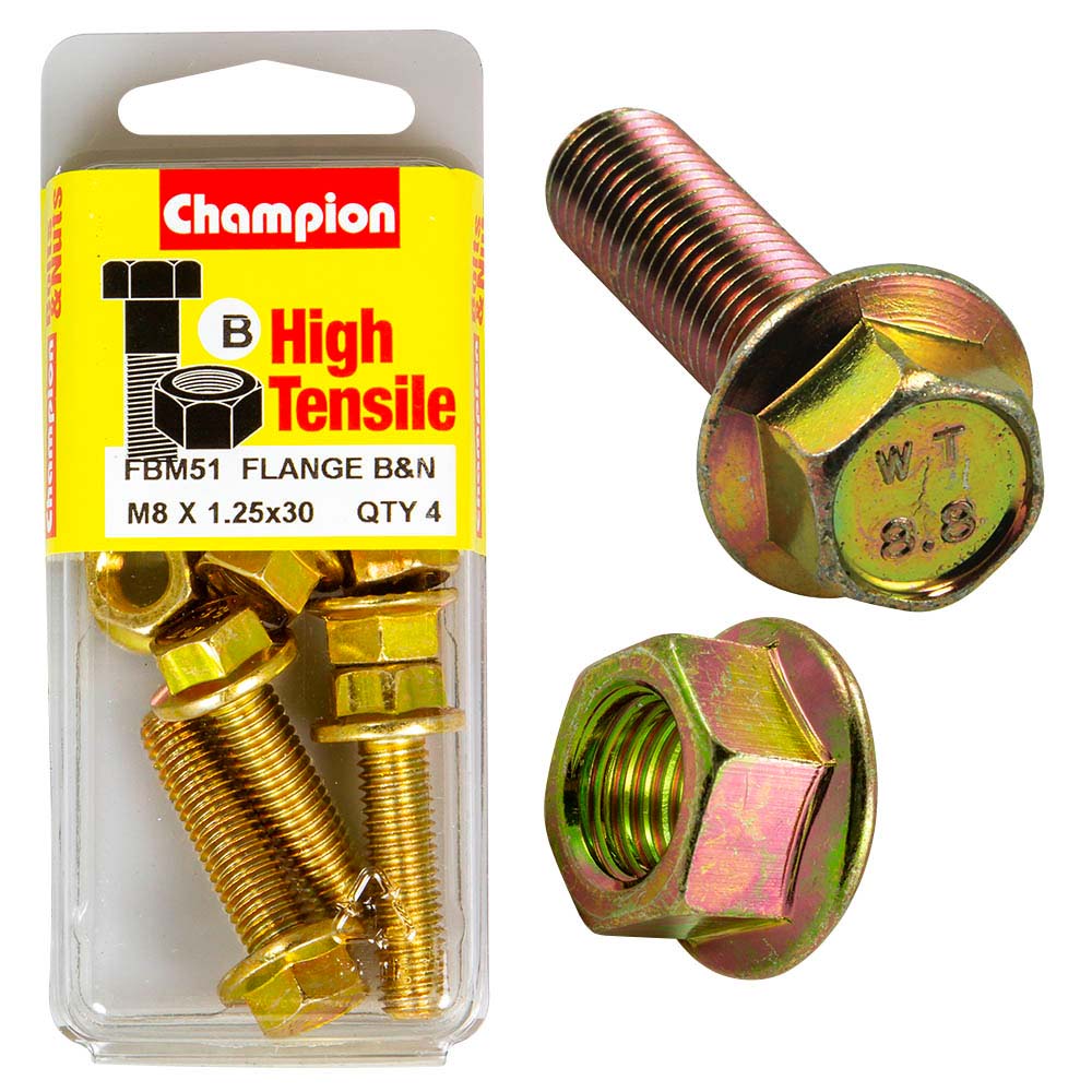 Champion Flange Bolt M8 X 30 B - Gr8.8