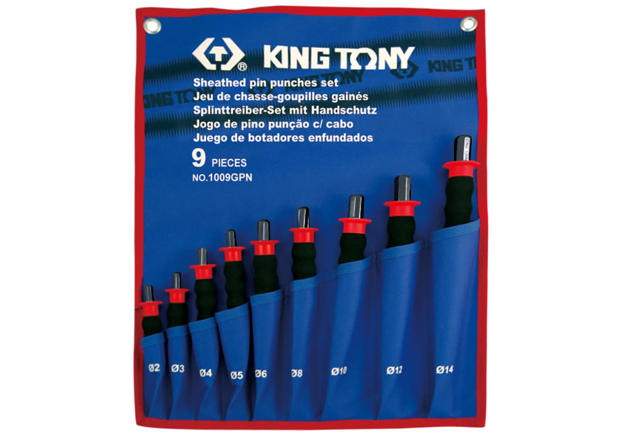 King Tony 9Pc Pin Punch Set 2-14