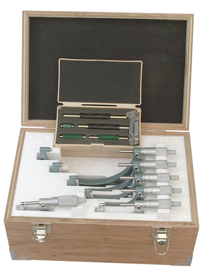 Mitutoyo Outside Micrometer Set 0-6 in x .001 in individuals