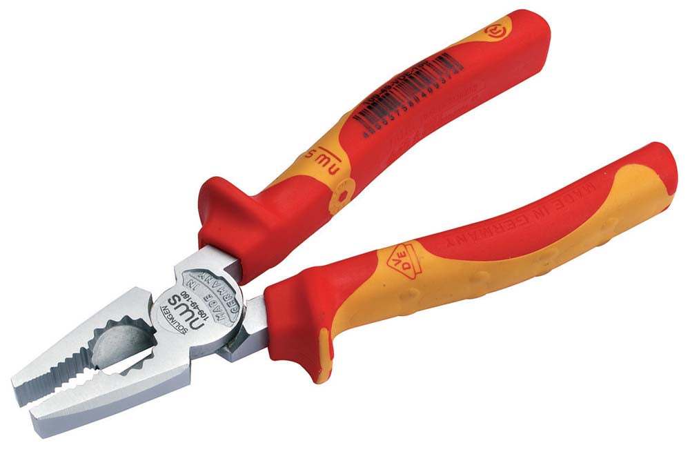 Nws incombimaxin Combination Pliers High Leverage 205mm 8in 2-Component Handles insulated