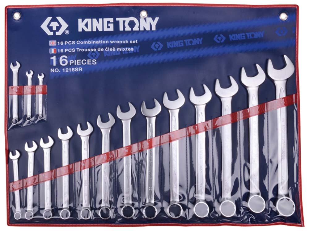 King Tony 16Pc R/Oe Wrench St 1/4-1.1/4