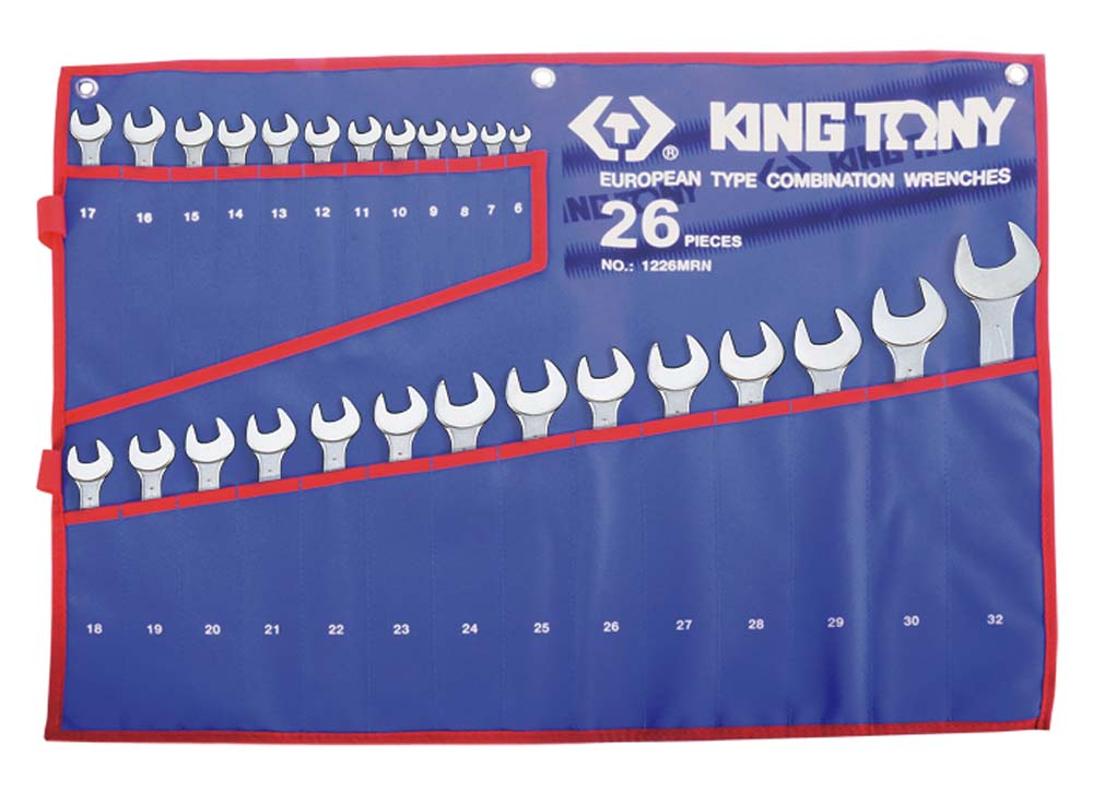 King Tony Roe Spanner Set Metric 26Pce