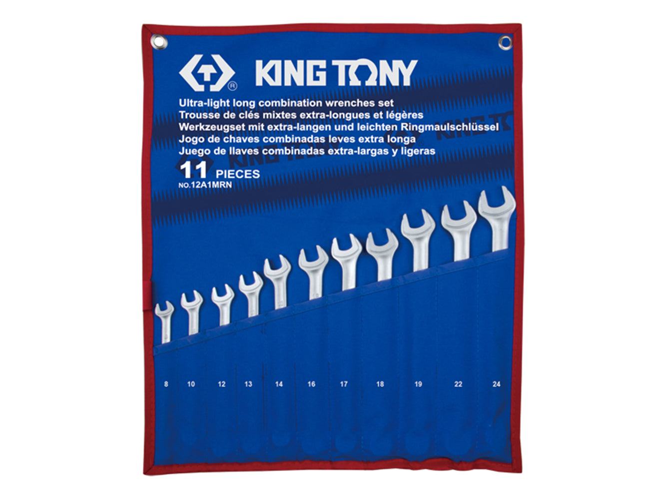 King Tony 11Pc Ultralight Long Series Wrench Set 8-24mm