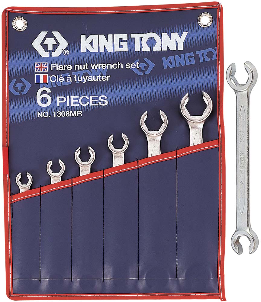 King Tony 6Pt Flare Nt Wrench Set 8-22mm